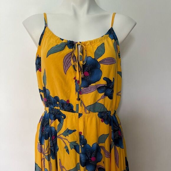 Republic Rayon Yellow Floral Maxi Dress - Picture 3 of 8